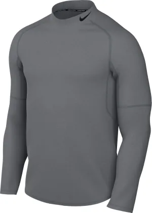 Nike Pro Men's Dri-FIT Fitness Mock-Neck Long-Sleeve Top (Smoke Grey/Black, FB7908-084) Size Medium