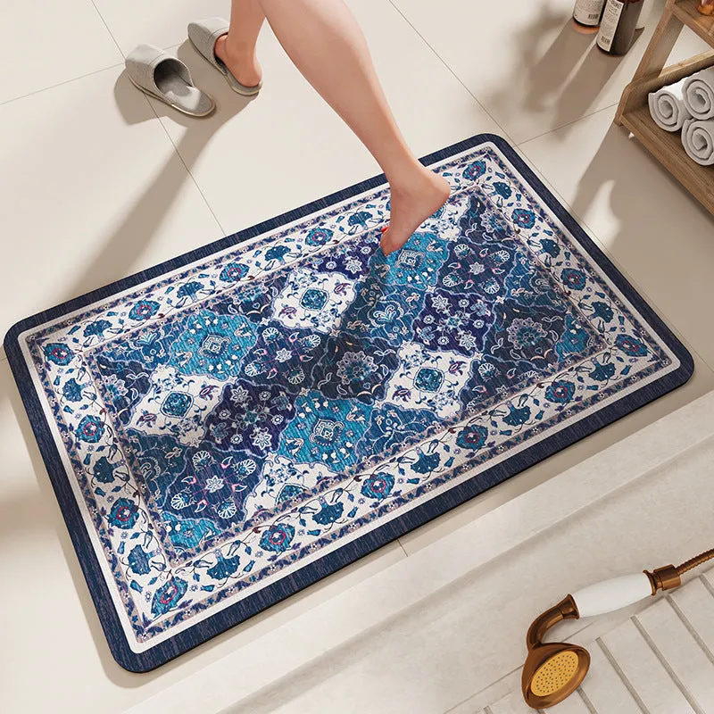 Non-Slip Diatomaceous Earth Bath Mat - Quick-Dry, Durable Toilet Rug 40x60cm