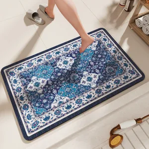 Non-Slip Diatomaceous Earth Bath Mat - Quick-Dry, Durable Toilet Rug 40x60cm