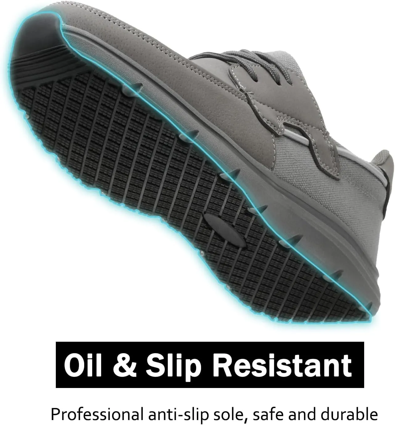 Non Slip Work Shoes for Men Women Waterproof Kitchen Chef Slip Resistant Shoes Casual Lightweight Slip on Walking Sneakers