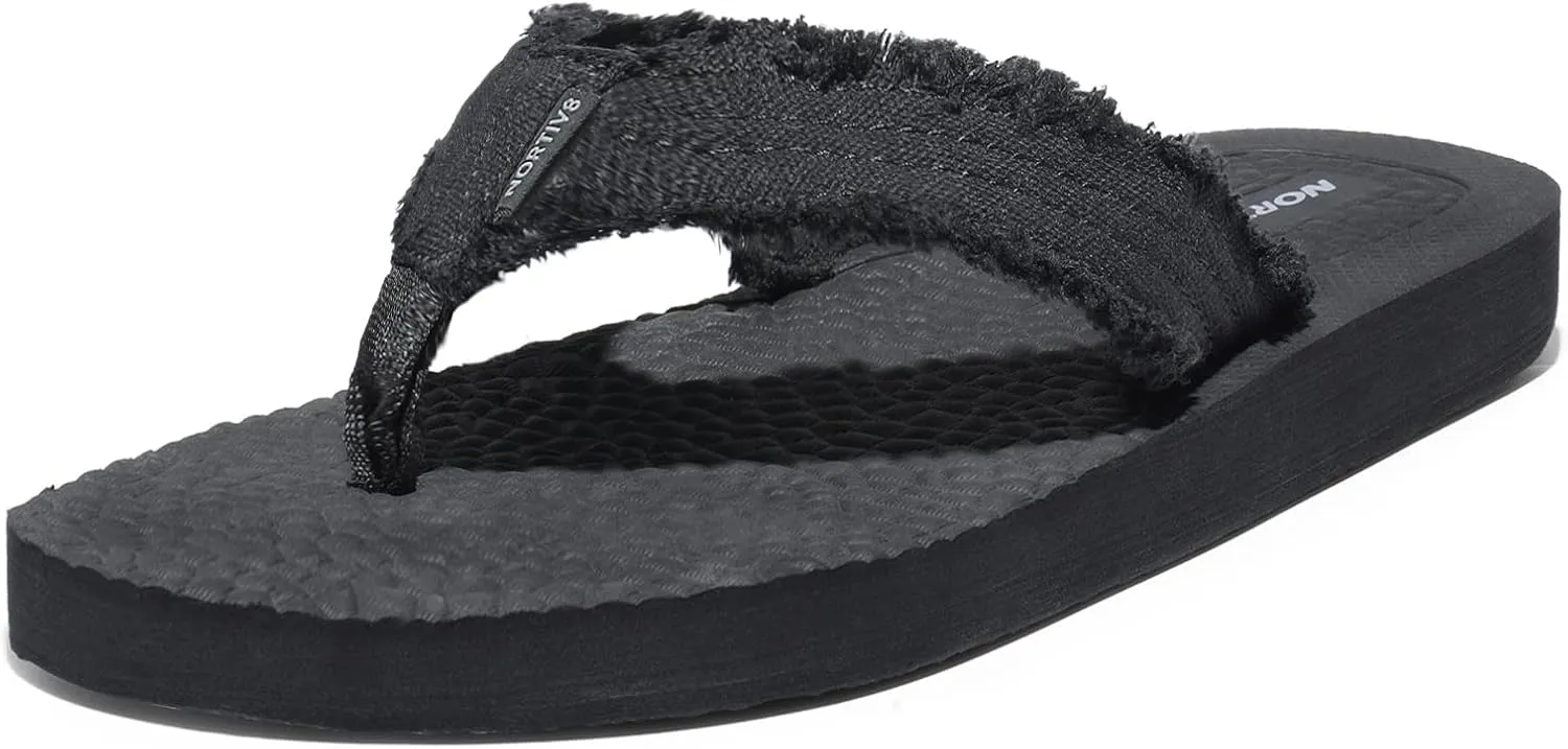 NORTIV 8 Men's Thong Flip Flops Sandals Comfortable Light Weight Beach Sandal