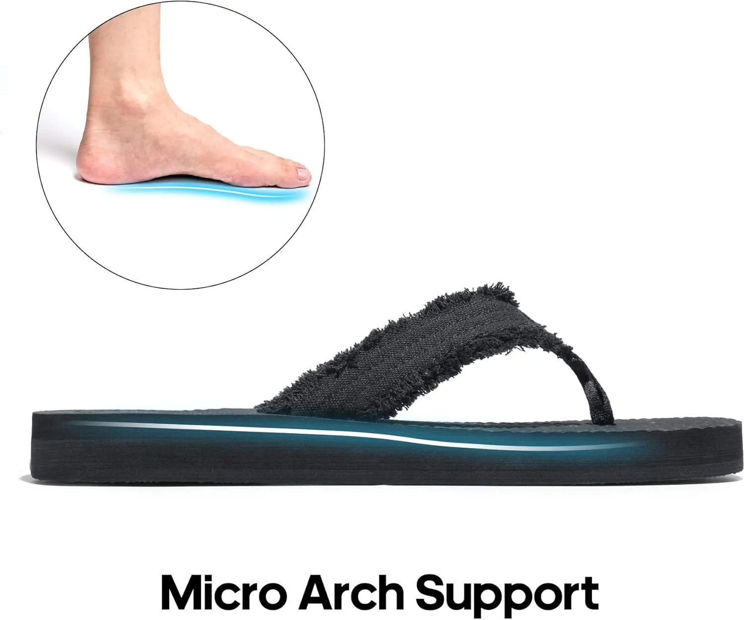 NORTIV 8 Men's Thong Flip Flops Sandals Comfortable Light Weight Beach Sandal