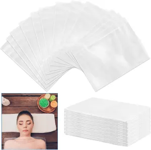 Okllen 100 Pack Disposable Plastic Sheeting for Body Wrap, Sauna Bag Liner Used Sized 83"x43", PE Bag Inside a Far Infrared Sauna Blanket for Home Bathtub, SPA, Beauty Salon, Open on the Side