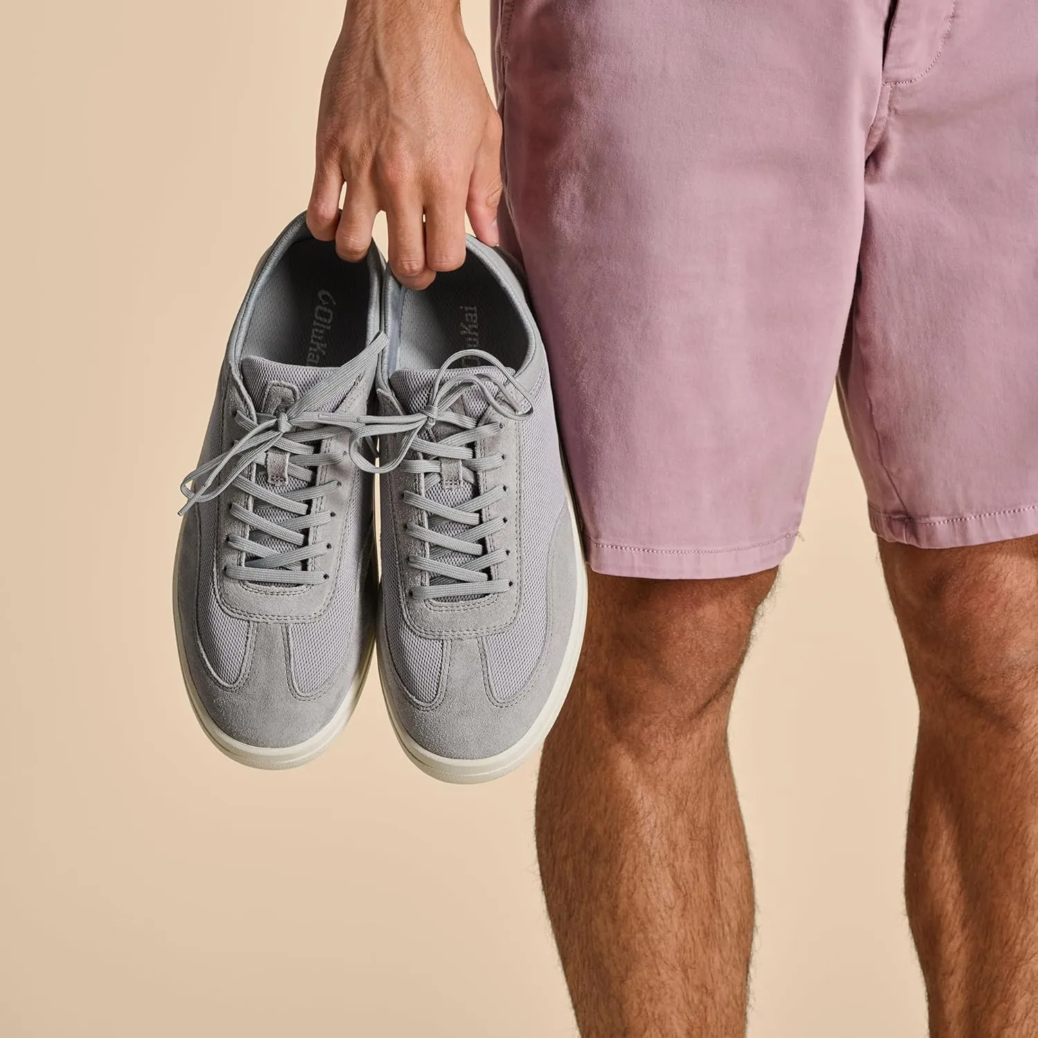 OLUKAI Punini Men's Everyday Sneaker, Classic Lace-Up Design & Countoured Footbed, Comfort Fit & Wet Grip Rubber Soles, Durable & Supportive