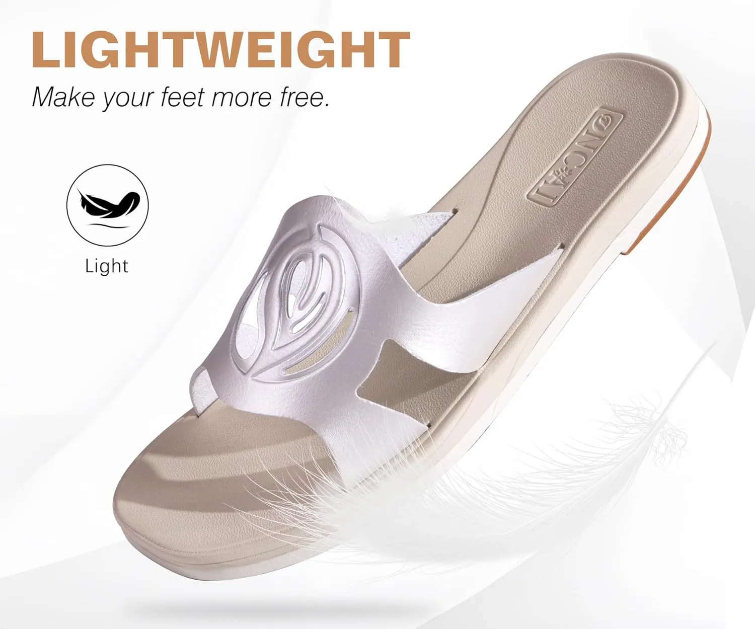 ONCAI Women's Flat Sandals Fashion Square Open Toe Slide Dressy Sandals for Woman Soft Cushion Vegan Comfortable Summer Slip On Casual Walking Outdoor Ladies Sandal Non Slip Rubber Sole Size 6-11 US