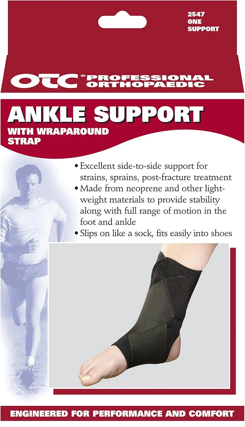 OTC Ankle Support, Slip-on, Figure-8 Wrap Around Strap, Medium