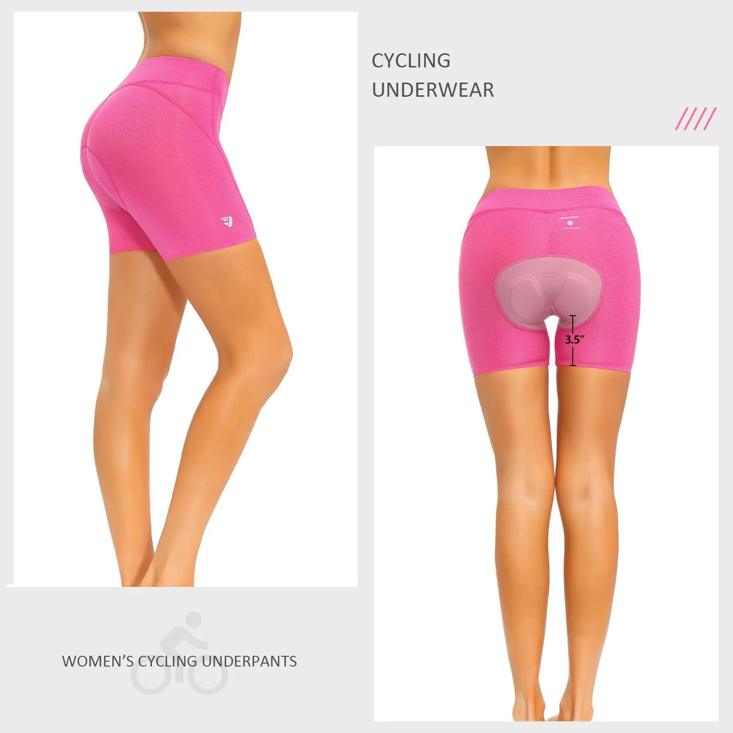 Padded Bike Shorts Women Cycling Underwear Bicycle Biking Biker Short with 4D Padding Super Lightweight Breathable