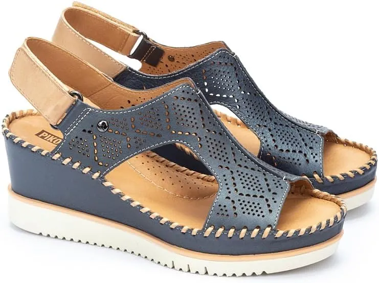 PIKOLINOS Wedge Sandals Leather Aguadulce for Woman