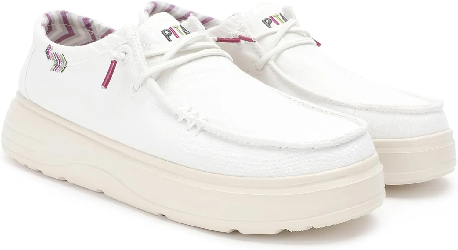 PITAS Natal Slip-on Shoes for Women | Casual Summer Women's Loafers | Comfortable & Lightweight Slip-Ons | White