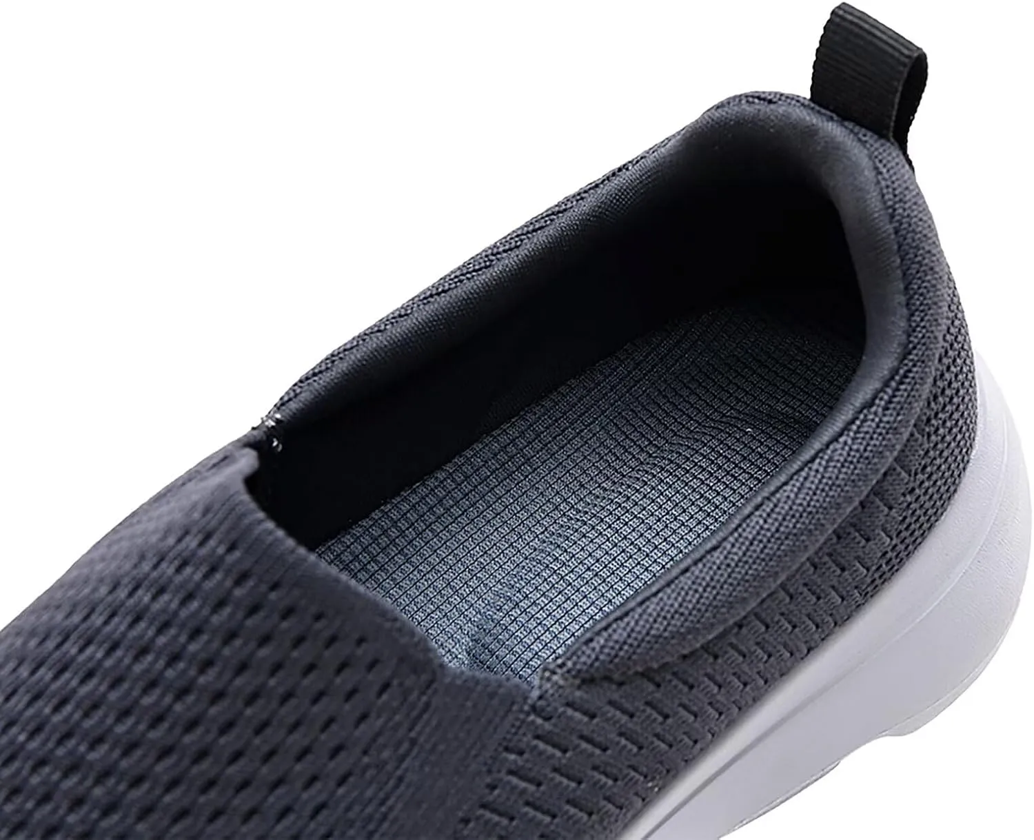 poemlady Men's Casual Slip on Walking Loafer Shoes -Mesh Tennis Work Sneakers