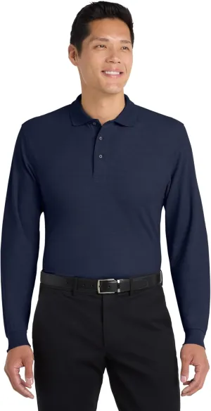 Port Authority Men's Long Sleeve Silk Touch Polo