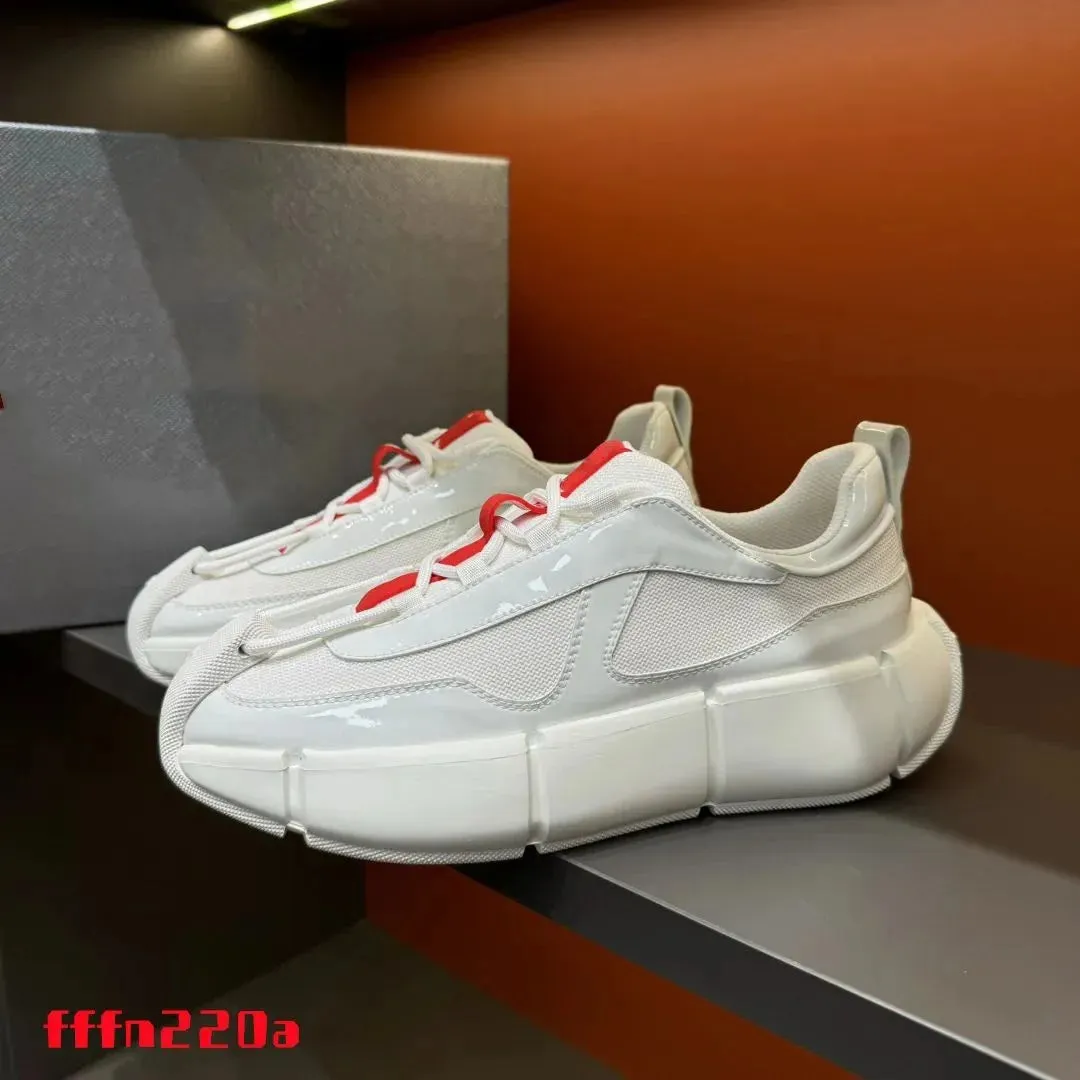 PRADA || 3D Cloudbust Thunder Technical White Sneakers