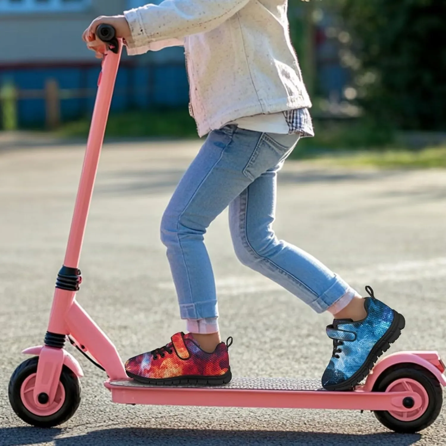 Print Shoes for Kids Boys Cute Shoes for Running Walking Slip On Shoes