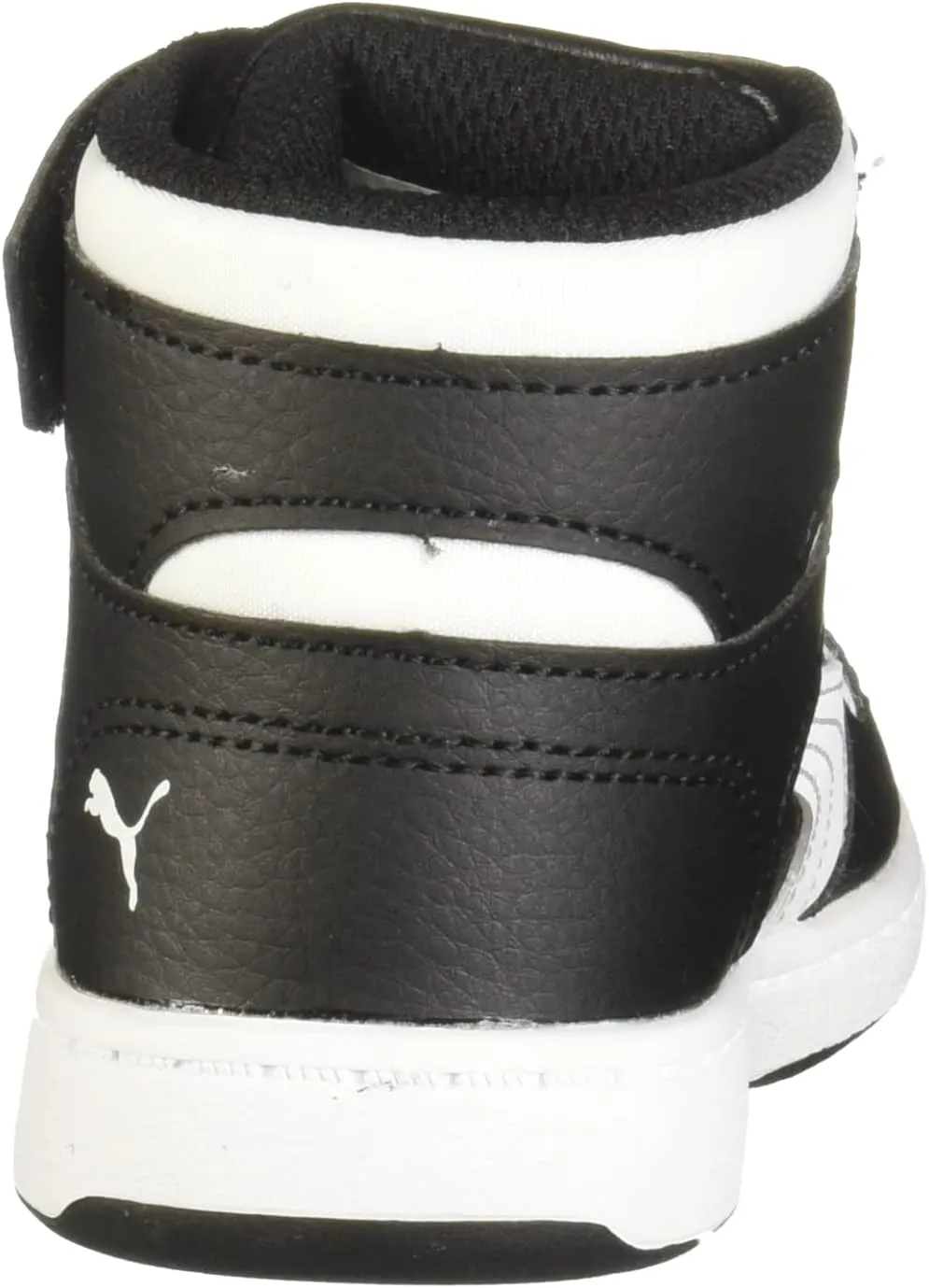 PUMA Kids' Rebound Layup Mid Hook and Loop Sneaker