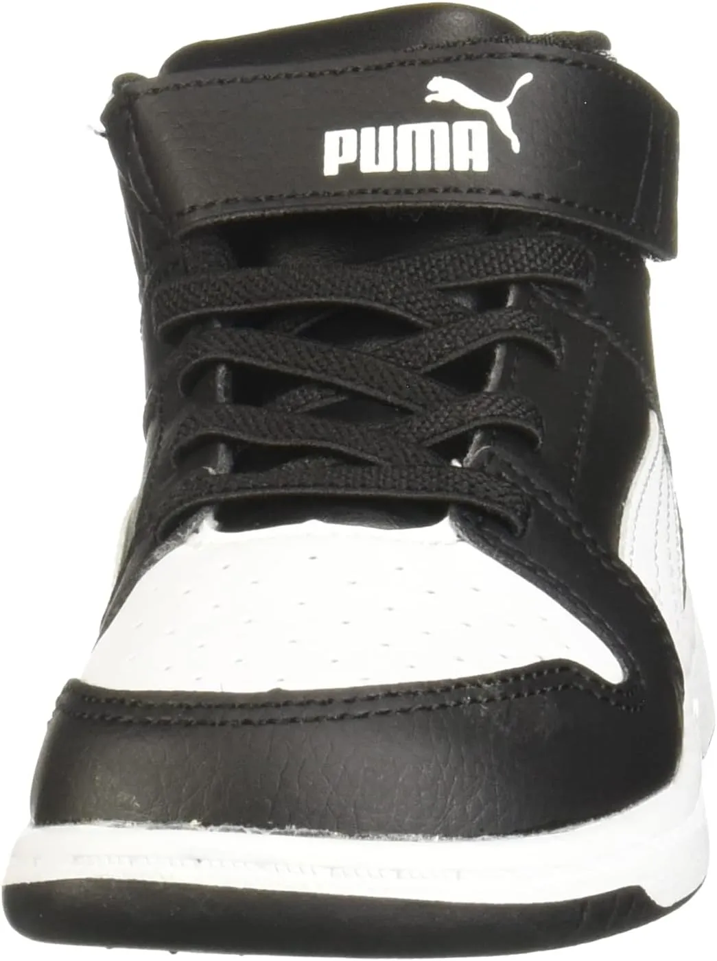PUMA Kids' Rebound Layup Mid Hook and Loop Sneaker