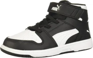 PUMA Kids' Rebound Layup Mid Hook and Loop Sneaker
