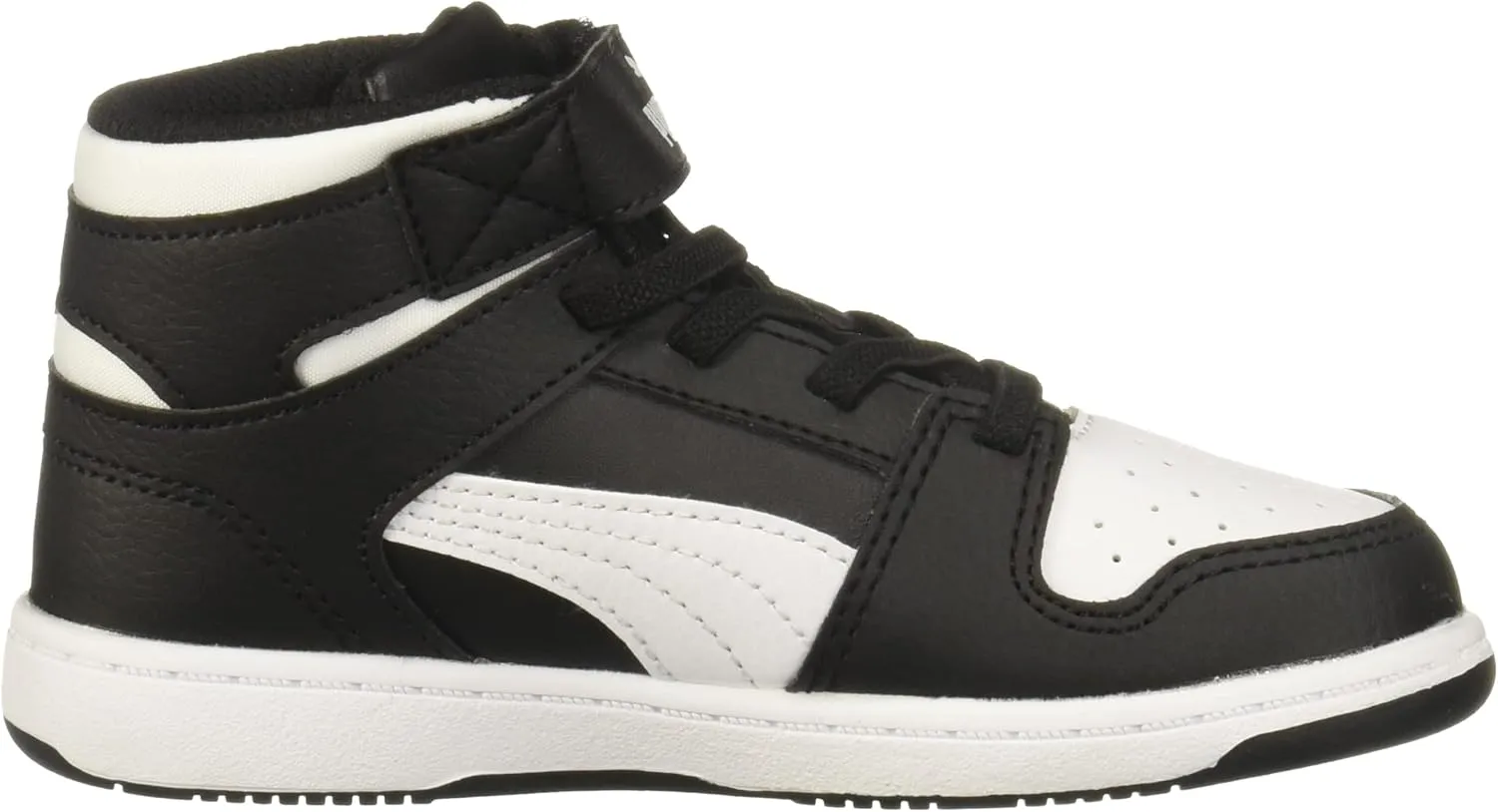 PUMA Kids' Rebound Layup Mid Hook and Loop Sneaker