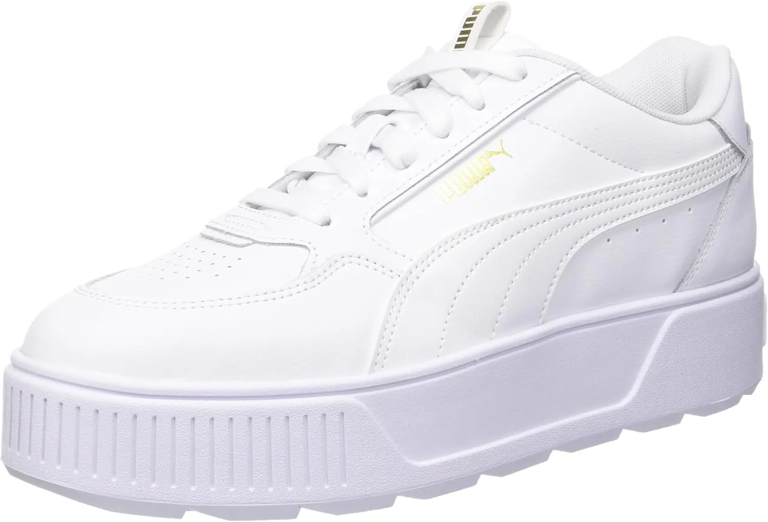 PUMA Women's KARMEN REBELLE Sneaker, Puma White-Puma White, 5.5