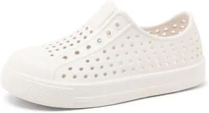QLZ Toddler Kids Water Shoes for Boys Girls Garden Sandals Rubber Shoes Beach Sneakers, Slip-on Anti-Slip Lightweight Breathable Quick Dry Soft Flexible（Toddler/Little Kid/Big Kid）