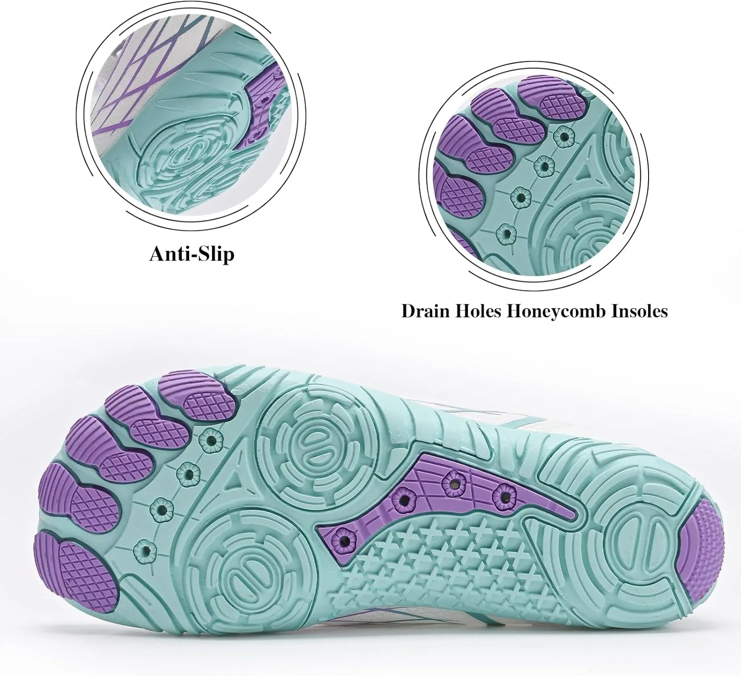 Queday Water Shoes for Women Men Quick Dry Barefoot Shoes Athletic Lightweight Sports Aqua Socks Outdoor Swim Hiking Diving Surf Fishing Walking Kayaking