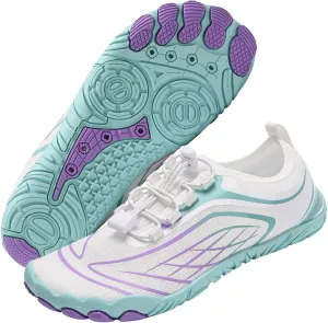 Queday Water Shoes for Women Men Quick Dry Barefoot Shoes Athletic Lightweight Sports Aqua Socks Outdoor Swim Hiking Diving Surf Fishing Walking Kayaking