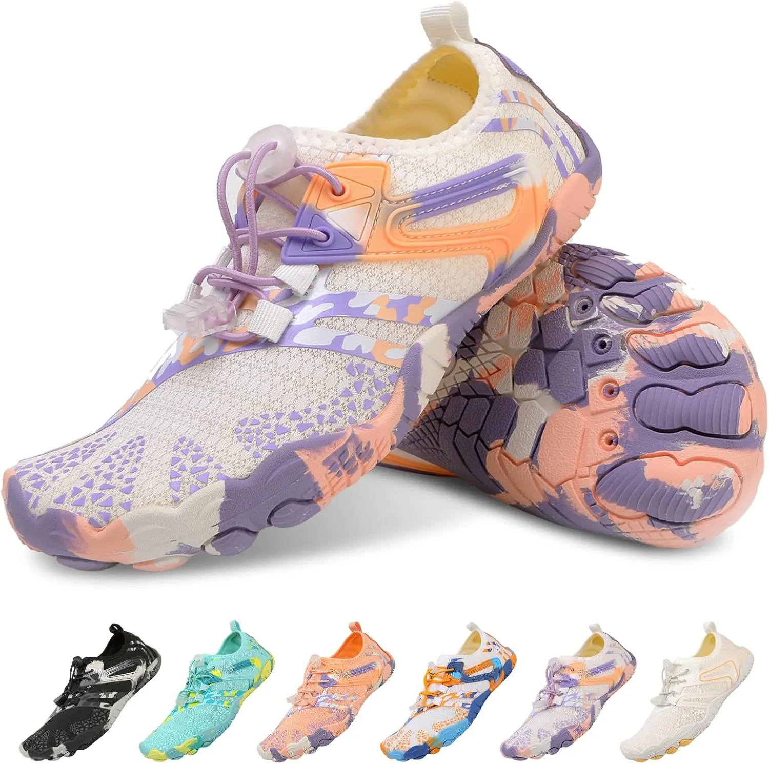 Quick Dry Water Shoes - Barefoot Swim Shoes for Women & Men, Non-Slip Aqua Shoes for Beach, River, Pool & Hiking