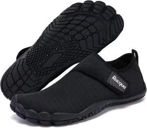 Racqua Men's Women's Slip-On Water Shoes Quick Dry Barefoot Lightweight Aqua Shoes Beach Swim Pool Hiking Sport Shoes