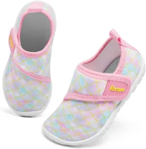 Racqua Toddler Baby Water Shoes Barefoot Quick Dry Swim Sport Pool Aqua Shoes for Boy's Girl's(Baby/Toddler)