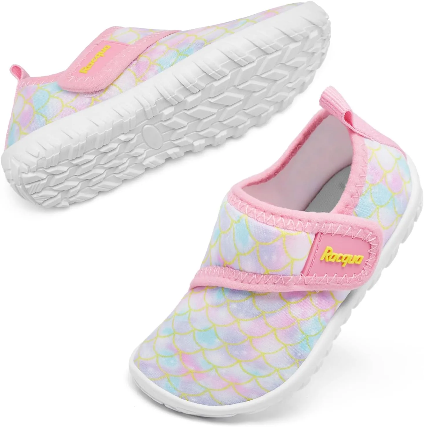 Racqua Toddler Baby Water Shoes Barefoot Quick Dry Swim Sport Pool Aqua Shoes for Boy's Girl's(Baby/Toddler)