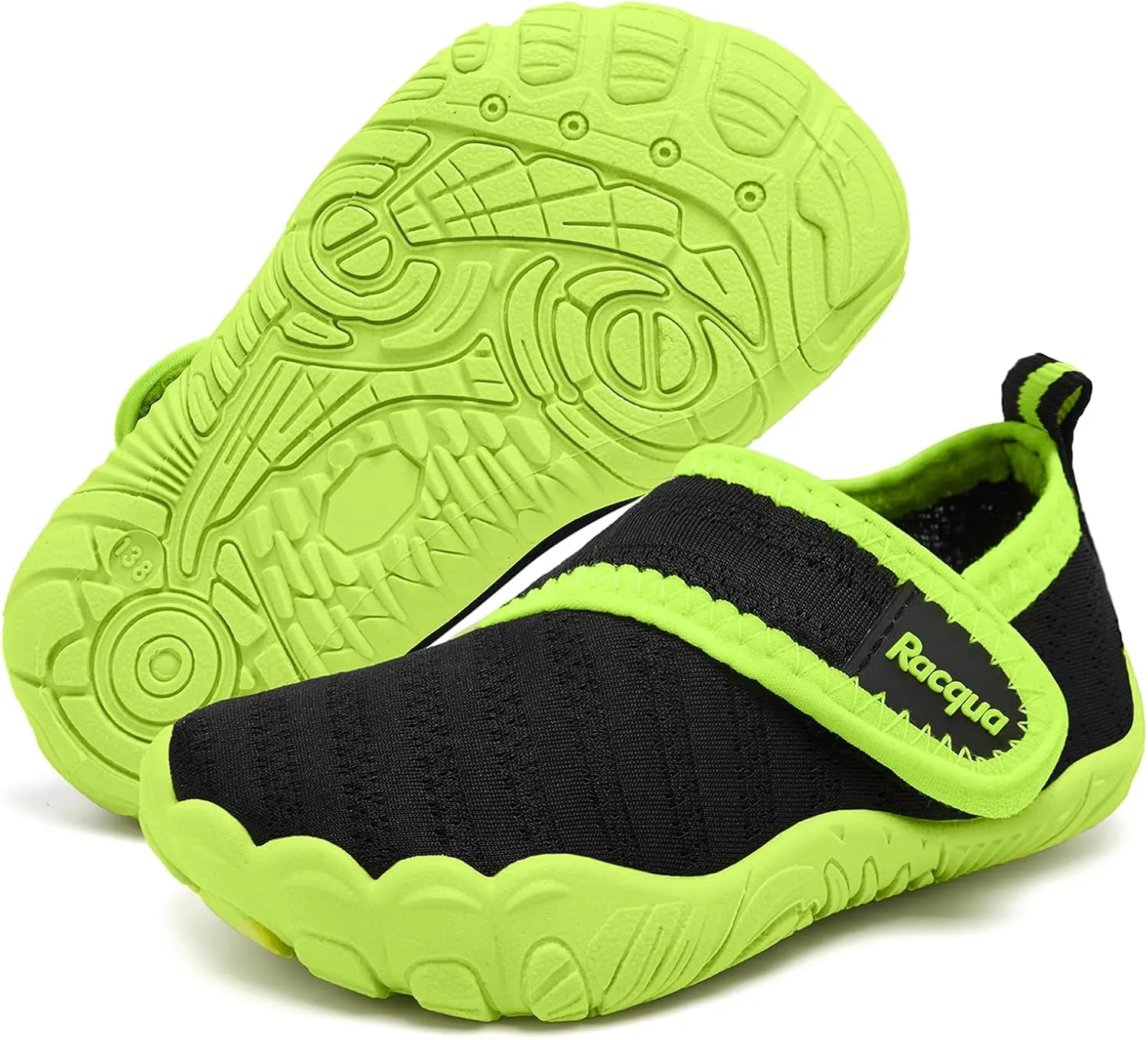 Racqua Toddler Boys Girls Baby Water Shoes Quick-Dry Lightweight Outdoor Sports Swim Shoes(Baby/Toddler)