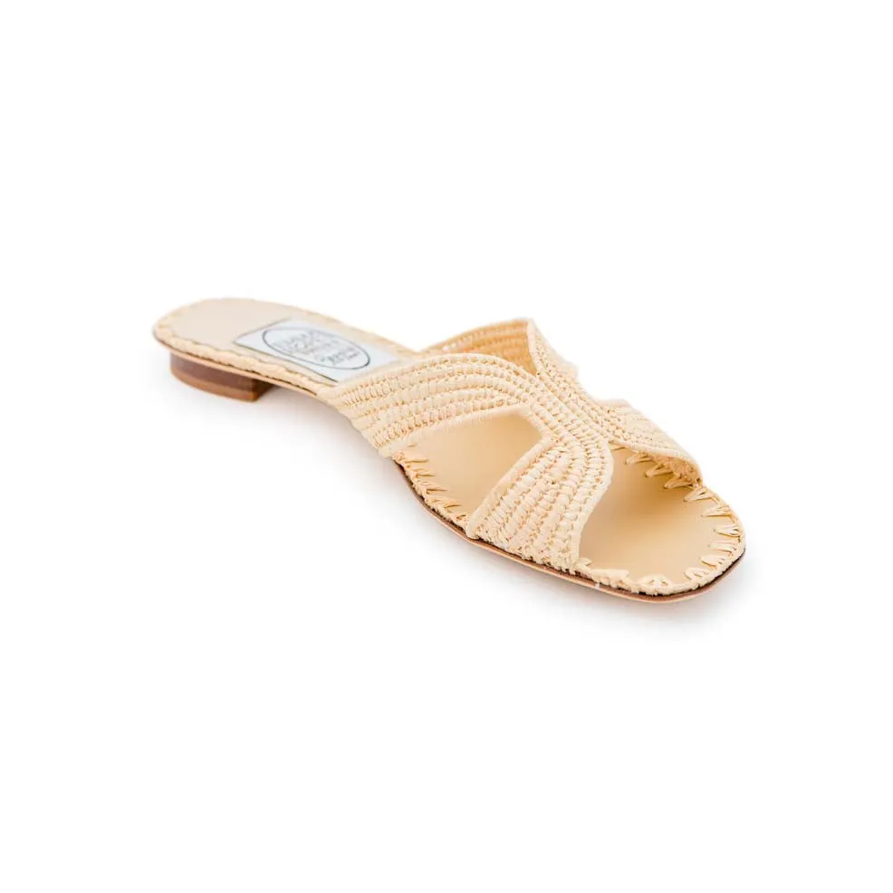 Raffia H Sandal - Natural