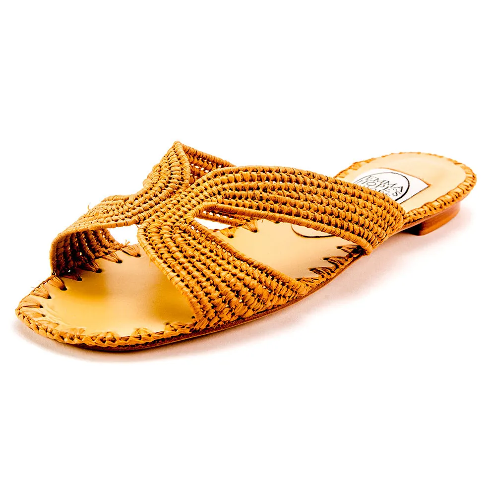 Raffia H Sandal-Tan