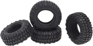 RC Wheel Tire Compatible with Axial for SCX24 90081 for AXI00002 1/24 RC Crawler Car Upgrade Parts 48mm 1.0 Soft Rubber Wheel Tires Tyre 4PCS(A-48mm)