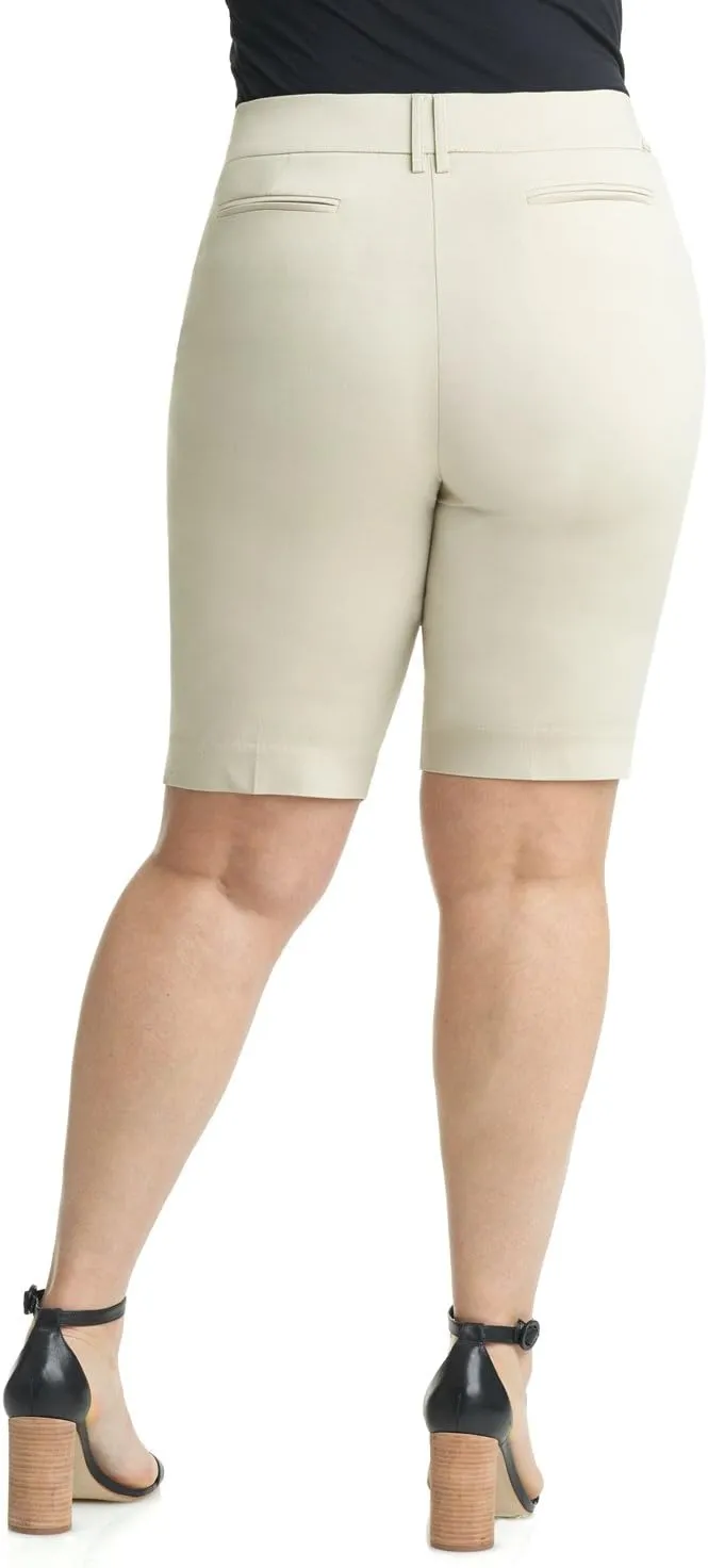 Rekucci Curvy Woman Ease into Comfort Plus Size Modern City Short