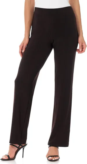 Rekucci Travel in Style Women's Soft Knit Classic Straight Leg Pant
