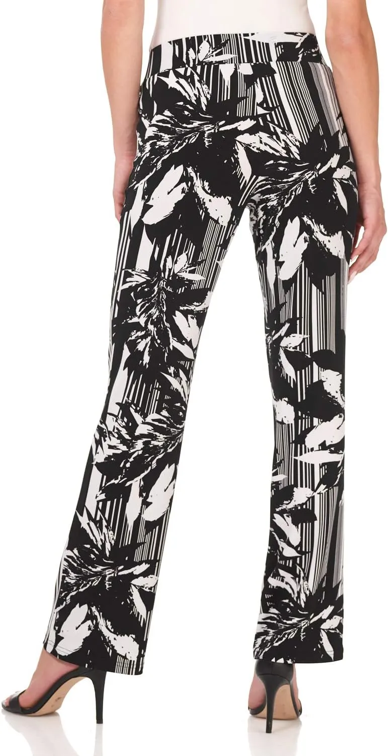 Rekucci Travel in Style Women's Soft Knit Classic Straight Leg Pant