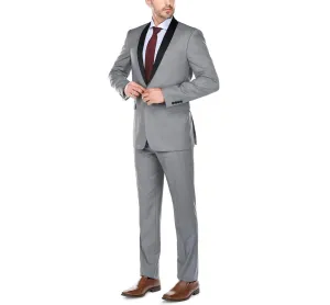 Renoir 202-2 Men's Slim Fit 2-Piece Shawl Lapel Slim Fit Tuxedo Suit