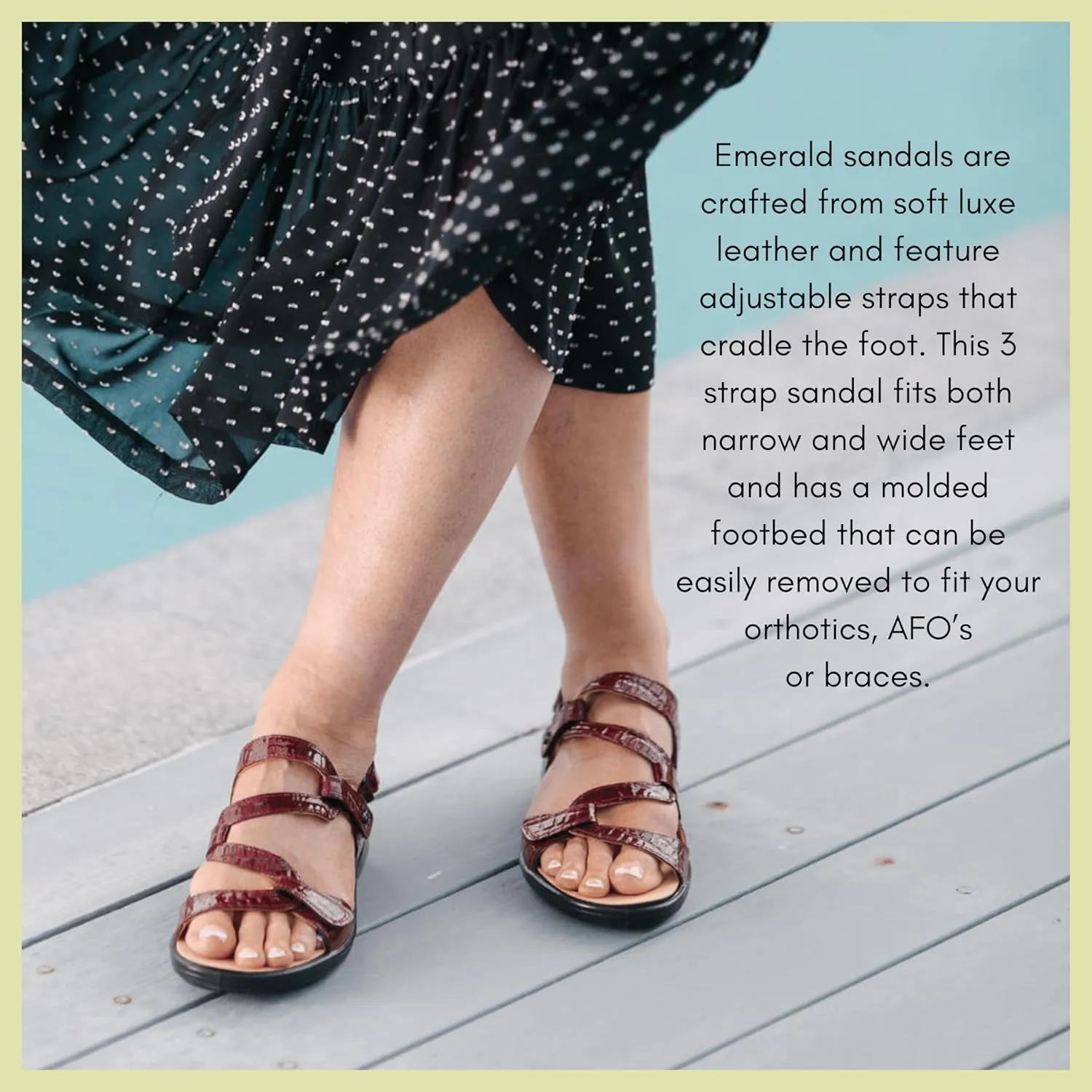 Revere Woman Miami Leather Sandals