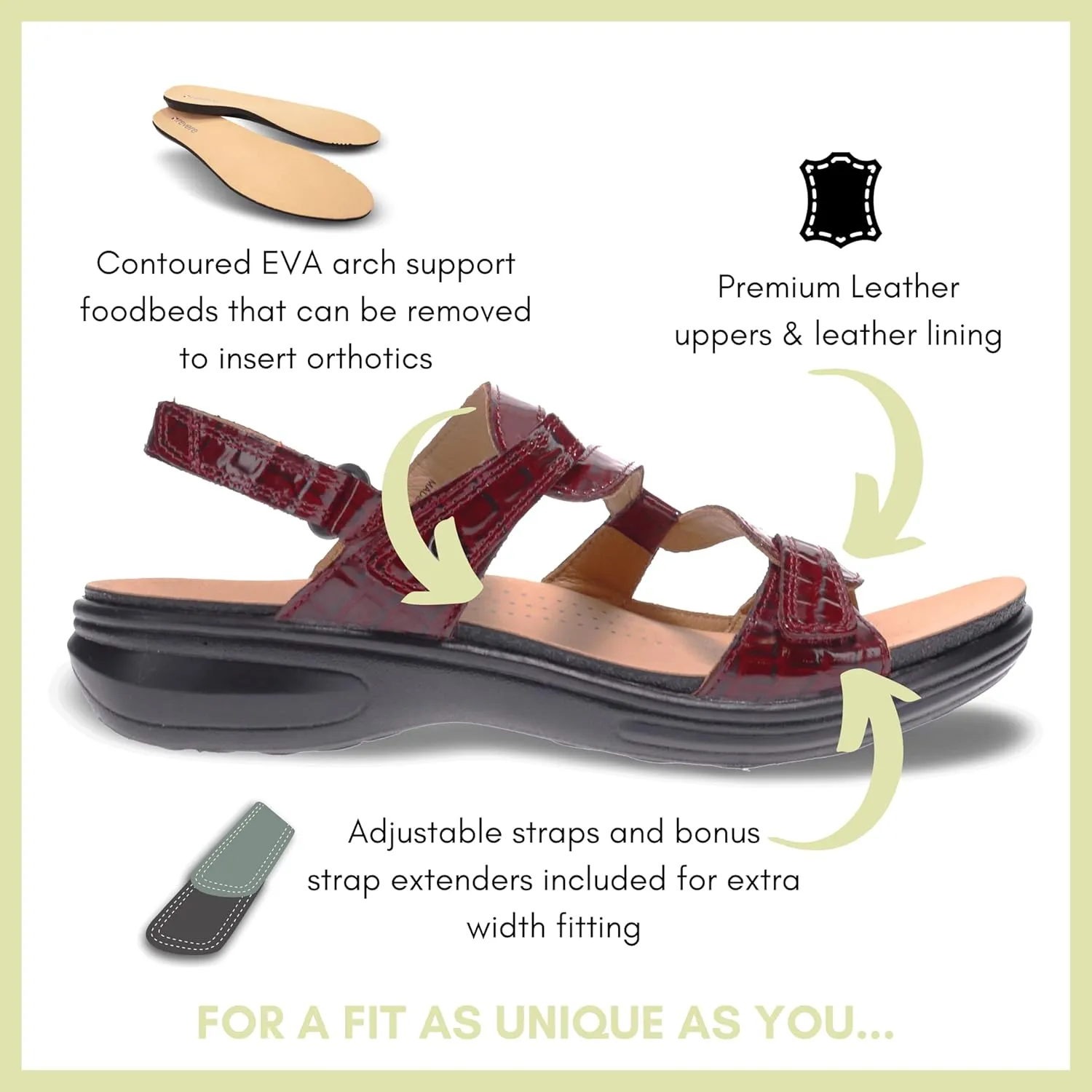 Revere Woman Miami Leather Sandals