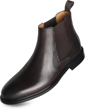 RITIZEN Men's Chelsea Boots Genuine Leather Dress Boots Slip on for Men