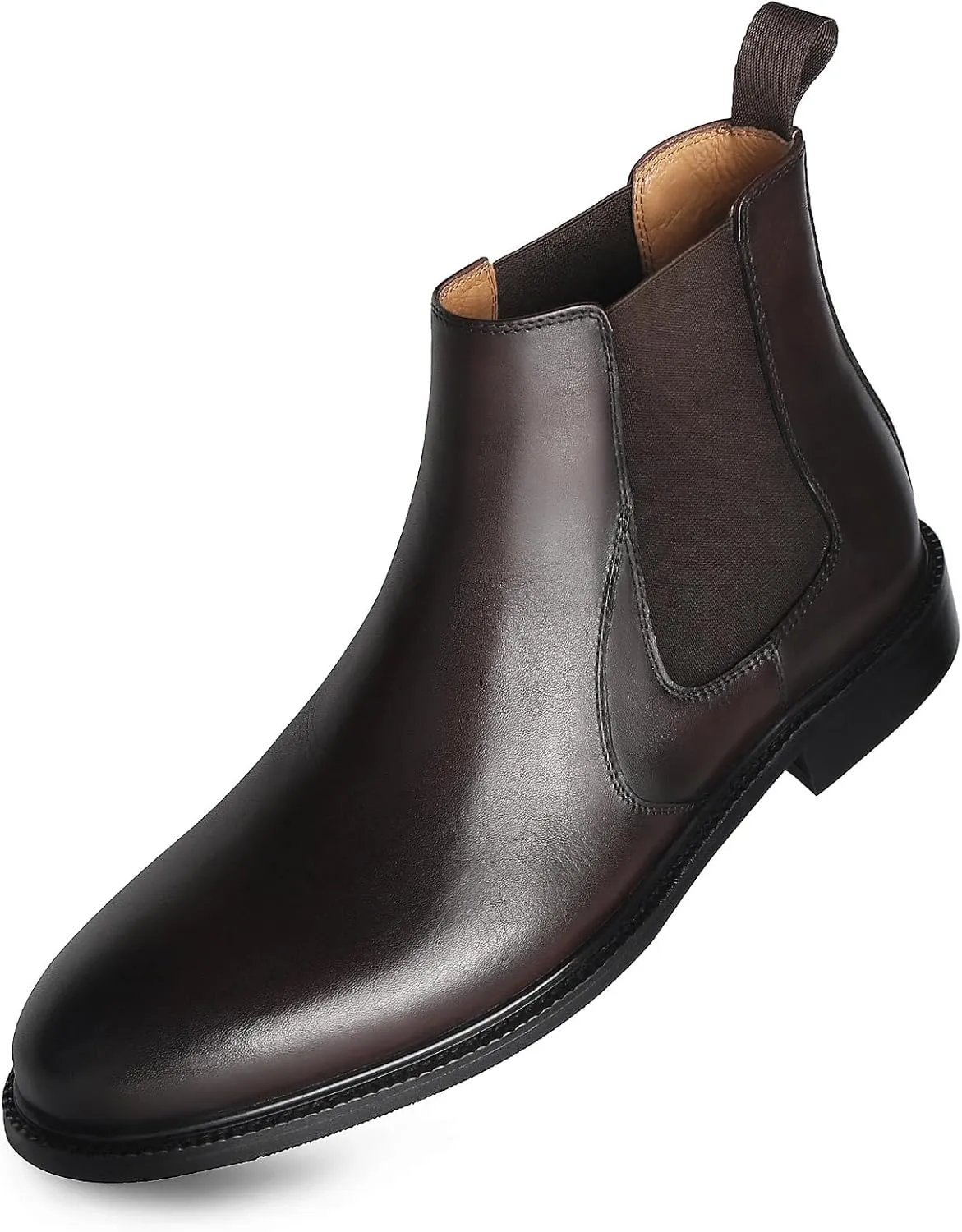 RITIZEN Men's Chelsea Boots Genuine Leather Dress Boots Slip on for Men