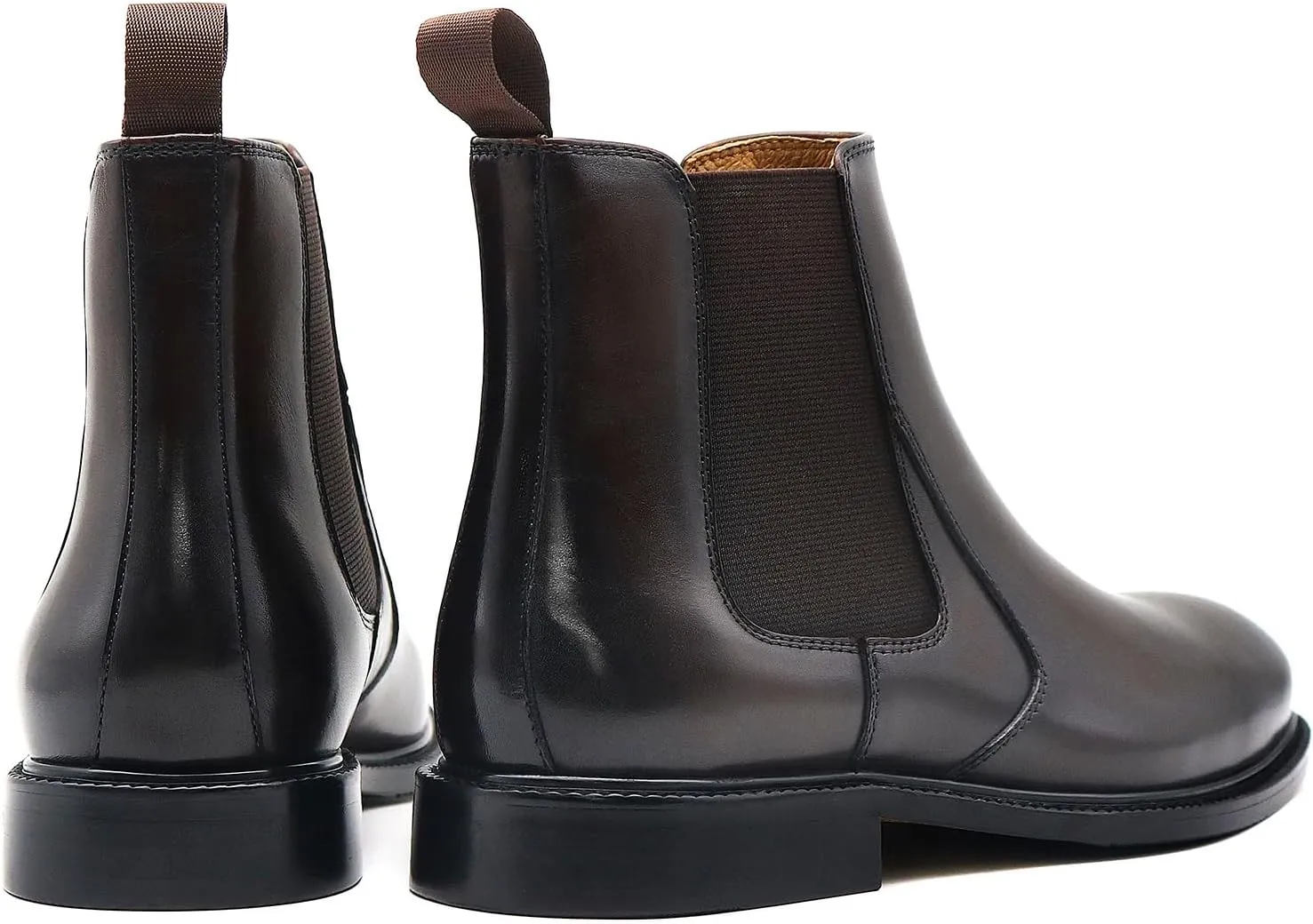 RITIZEN Men's Chelsea Boots Genuine Leather Dress Boots Slip on for Men