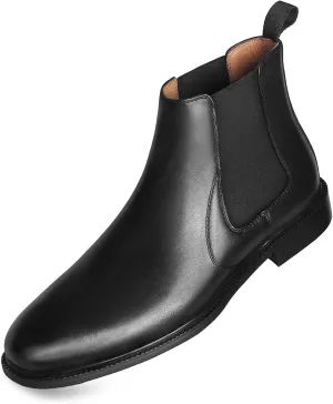 RITIZEN Men's Chelsea Boots Genuine Leather Dress Boots Slip on for Men