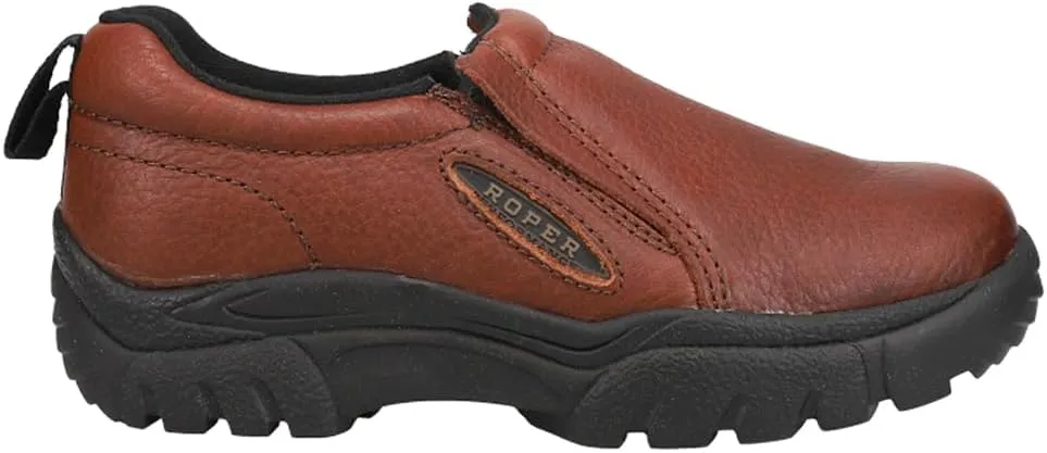 ROPER Mens Performance Slip On Work Safety Shoes Casual - Brown