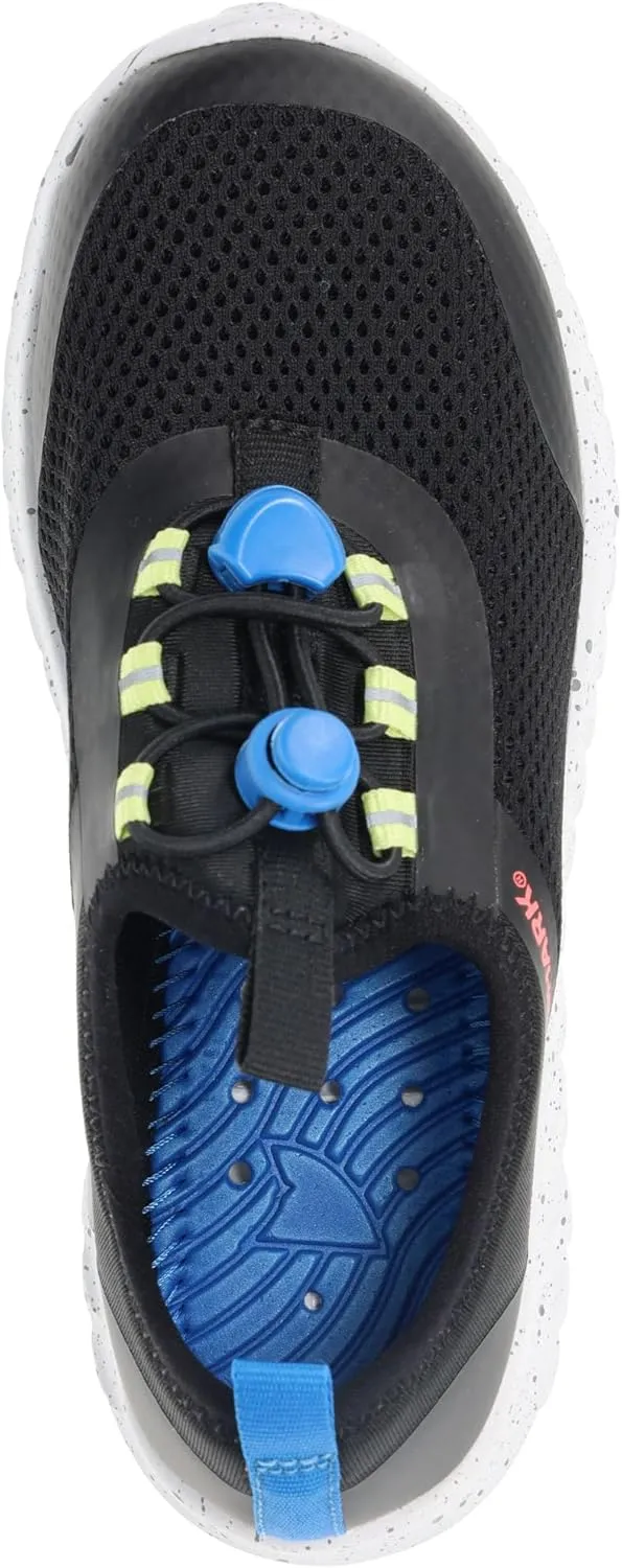 RUGGED SHARK Cay Water Shoes – EVA AQUAFLO® Drainage Outsole, Neoprene Mesh Upper, Bungee-Tie Closure, Lightweight & Breathable, Slip-On Style, Ideal for Beach, River, and Water Sports