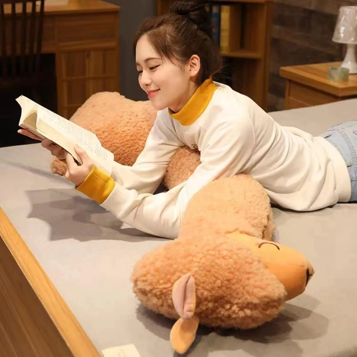 Ryttir Ultra Soft Stuffed Llama Stuffed Animal Plush Pillow- 29.5" Long Fluffy Alpaca Hugging Toy,Hypoallergenic Llama Toys for Kids & Adults