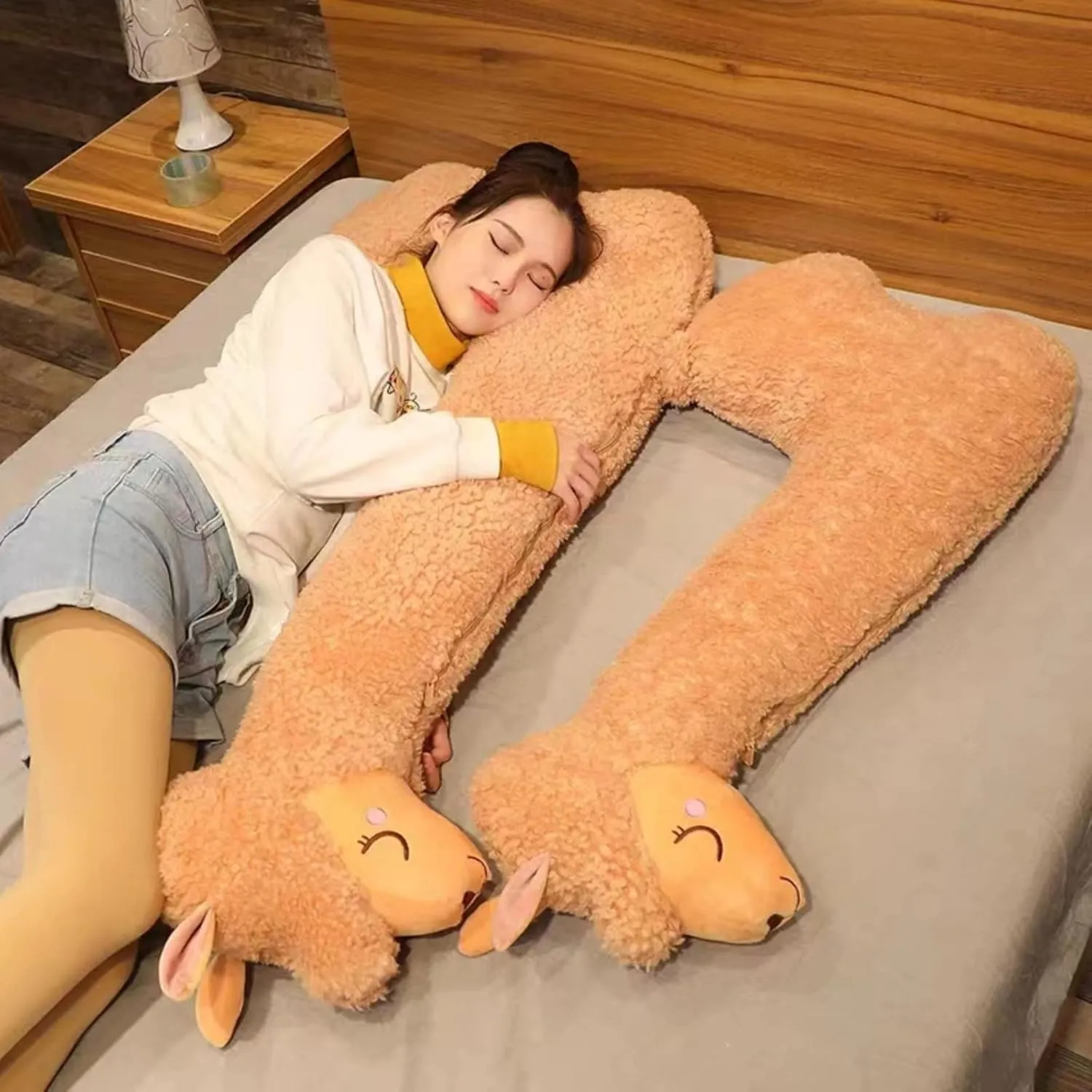 Ryttir Ultra Soft Stuffed Llama Stuffed Animal Plush Pillow- 29.5" Long Fluffy Alpaca Hugging Toy,Hypoallergenic Llama Toys for Kids & Adults