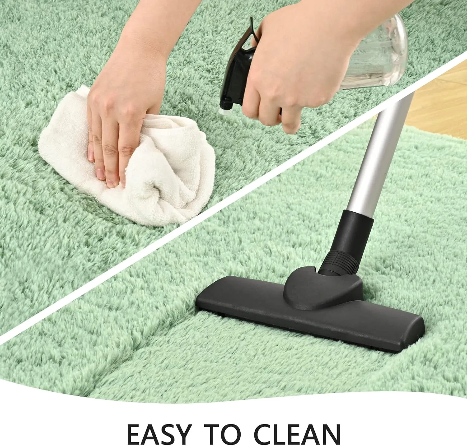 Sage Green Rug for Bedroom, 2x4 Fluffy Bedside Rugs Runner Throw Area Rug Carpets,Soft Shaggy Rug for Kids Boys Girls Room Nursery, Furry Shag Small Rug Indoor Carpet Home Decor