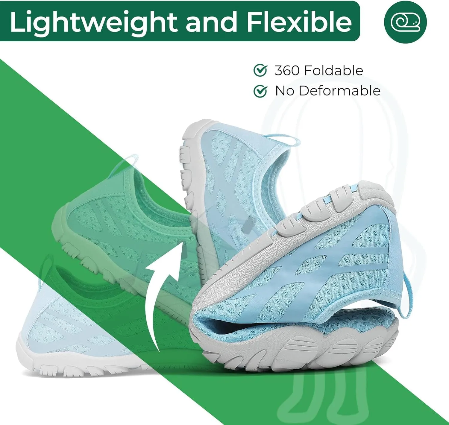 SAGUARO Quick-Dry Water Shoes for Women – Wide Toe Box Barefoot Shoes, Lightweight Breathable for Beach, Swimming and Outdoor Activities Size 6-11.5