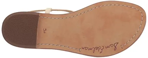 Sam Edelman Women's Gigi Flat Sandal, Modern Ivory Signet, 8.5